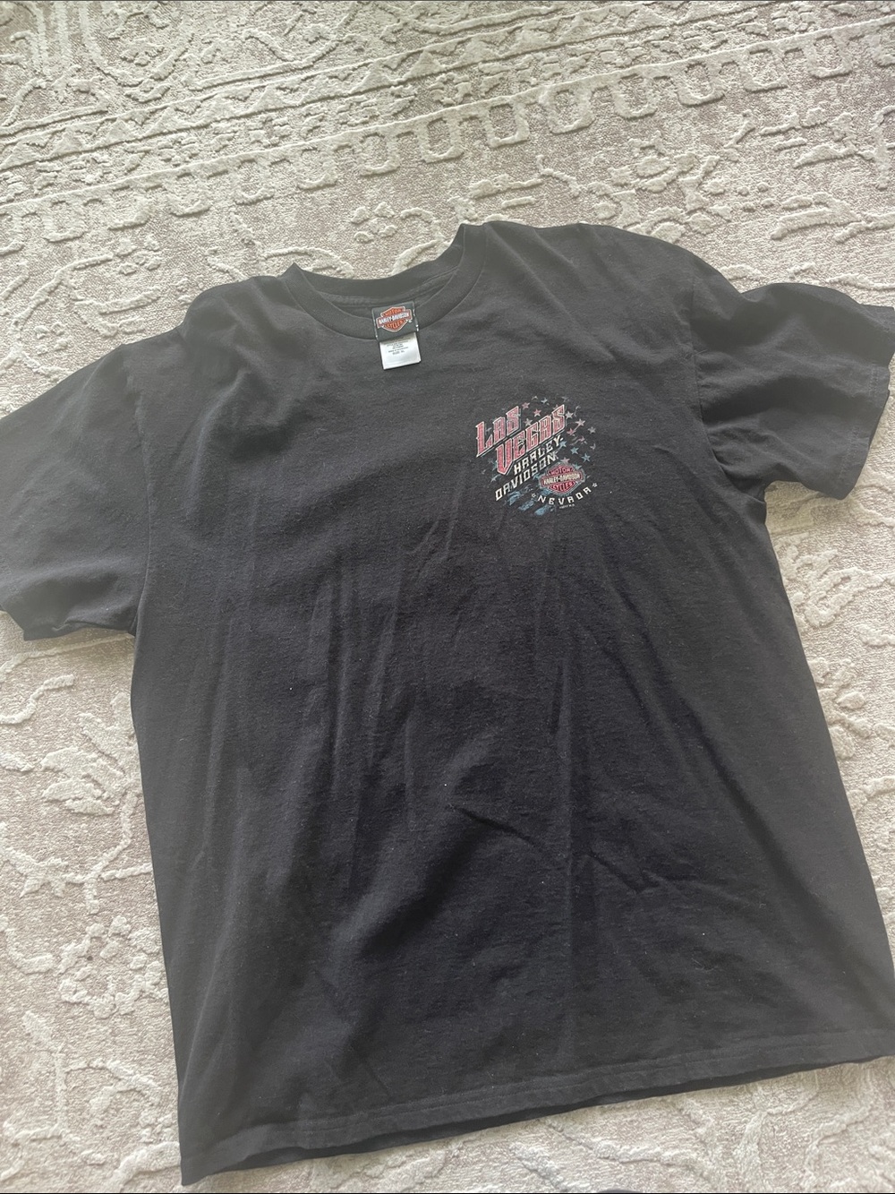 Harley-Davidson Black Short Sleeve Graphic Tee Las Vegas